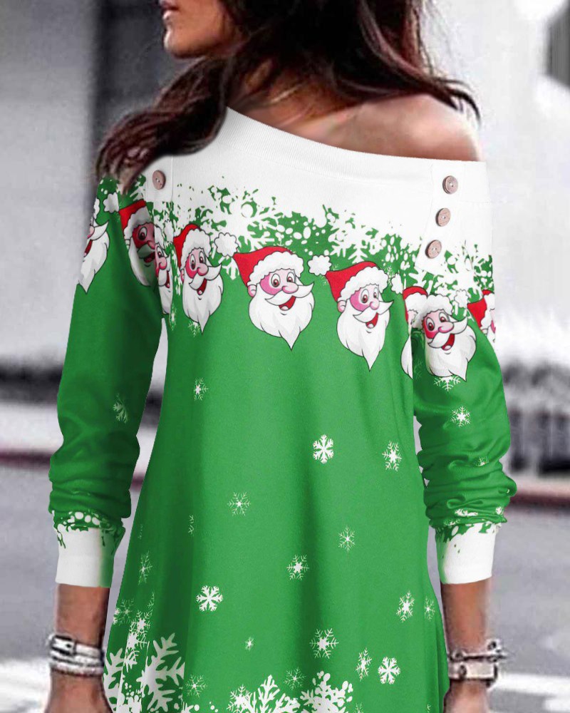 Dámské šaty s vánočním motivem vám budou slušet
