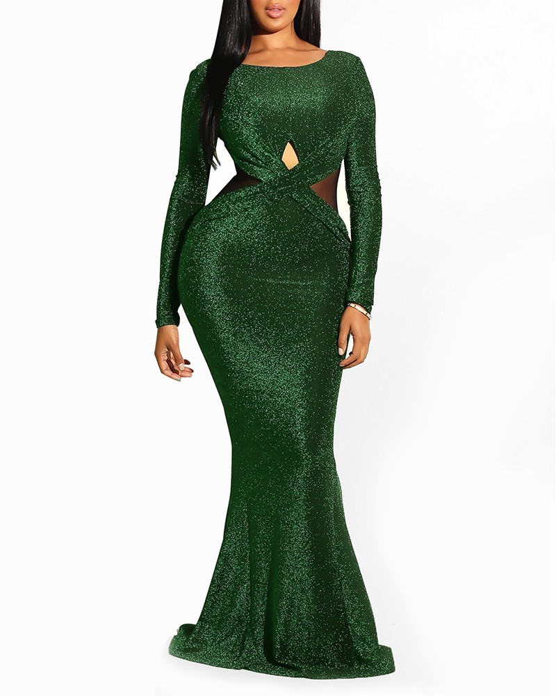 Vyberte si dámské elegantní společenské šaty v zelené barvě