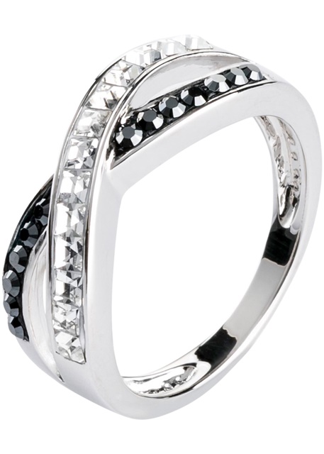 prsten s luxusními křišťálovými kameny