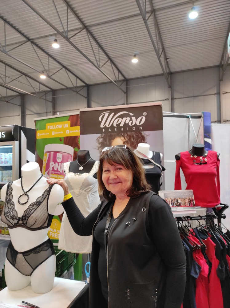 Přítomnost značky Werso na veletrhu 4Men Expo ocenili pánové i dámy (na foto je Jiřina Matoušová - majitelka firmy Werso) 