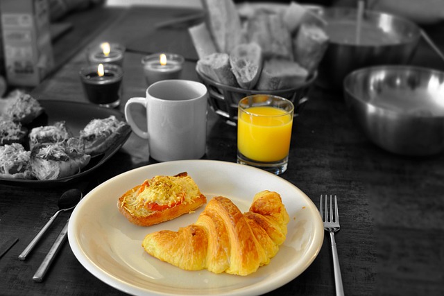 Kontinentální snídaně, zdroj - pixabay.com
